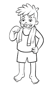 _ est fier de moi. Coloriage A Imprimer Un Enfant Qui Se Brosse Les Dents Turbulus Jeux Pour Enfants