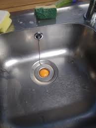 i dropped my egg in the sink