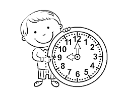 Qué hora es en ciudades y país del mundo. Dibujo De Que Hora Es Para Colorear Dibujos Net