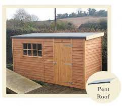 This modest slope can be achieved in a number of ways: Pent Or Apex Which Roof Is Right For Your Garden Shed