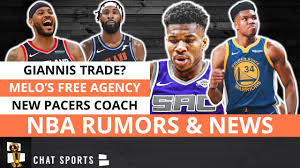 Nba Rumors Giannis Trade To Warriors Andre Drummond Trade Rumors Carmelo Anthony Free Agency Youtube
