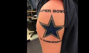Richardson also has a number of tattoos, with the one of a dragon on her left shoulder the favourite. Cowboys Fan Who Got A Super Bowl Li Champions Tattoo Is Now Getting Ruthlessly Mocked For The Win