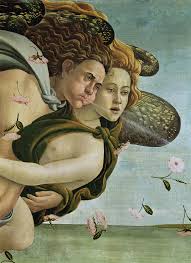 Zephyr And Chloris Detail From The Birth Of Venus 1000museums Renaissance Art Sandro Botticelli Renaissance Paintings