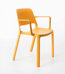 Nuke With Armrests Chair With Armrests In Recyclable Plastic Stackable Plastic Chair Chair Recycled Plastic