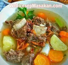 Sop Iga Sapi Kuah Bening Resep Masakan Resep Daging Sapi Resep Daging