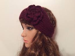 Crochet Brown Headband