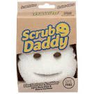 A Scrub Daddy Eco Collection sponge, likely in a muted green or natural tone, with its iconic smiling face.