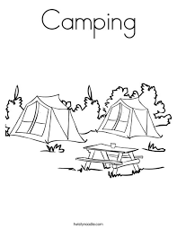 Free printable coloring pages for camping. Camping Coloring Page Twisty Noodle