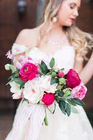 Hot pink and white wedding bouquets. Wedding Bouquet Inspiration Bright Pink Wedding Bridal Bouquet Bright Bridal Bouquet Bright Pink
