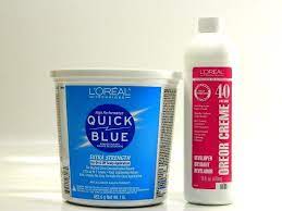 L Oreal Quick Blue Extra Strength Powder Bleach Oreor Creme 40 Vol 1 6oz Set Hair Nails Make Up Loreal Bleach