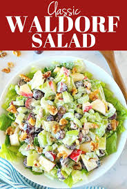 Classic Waldorf Salad Recipe The Most Popular Salad Is So Easy To Make At Home Fresh Lettuce Fresh Salad Recipes Waldorf Salad Recipe Lettuce Salad Recipes