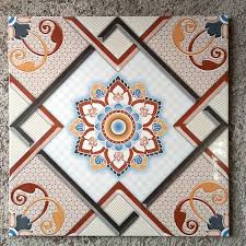 Keramik Lantai Teras Glossy 40x40 Cream Canadian Bloom Kw 1 Motif Bunga Lazada Indonesia