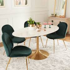 Lorraine callahan table & chairs 05. This Dining Table Brings High Impact With A Simple Concept The Thin White Top Is A Perfect Complement T Trendy Dining Room Dining Room Small Oval Table Dining