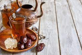 Arabic Tea And Dates Background In 2021 Iftar Recipes Arabic Tea Authentic Ingredients