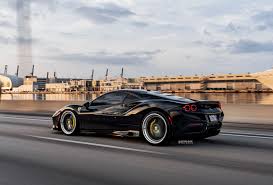 ⚠️no affiliation with ferrari no trademark or representation from ferrari independent f8 owner's community no business intended© only entertainment. Pitch Black Ferrari F8 Tributo Looks Good With Dark Multi Spoke Aftermarket Wheels Carscoops
