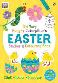 Eric carle's vibrant collages bring the story of the caterpillar to life, starting with a tiny white egg on a leaf. The Very Hungry Caterpillar S Easter Sticker And Colouring Book Eric Carle Paperback Abe Pl