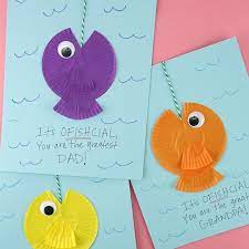 Picking up a card from the pond in the middle and not knowing exactly what you'll get is kind of like going fishing. Easy Father S Day Fish Card I Heart Crafty Things