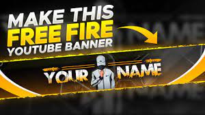 How To Make A Free Fire Youtube Banner Free Fire Banner Pixellab Ps Cc Youtube