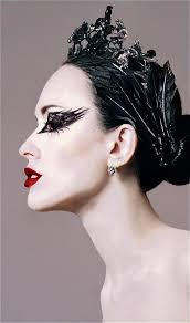 The accessories for the black swan costume are a crown and ballet shoes. Black Swan 3 By Ksenija Strange On Deviantart Black Swan Makeup Dark Halloween Makeup Black Swan