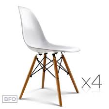 Replica Eames Eiffel Dining Chairs White X 4 White Dining Chairs Eiffel Dining Chair Dining Chairs