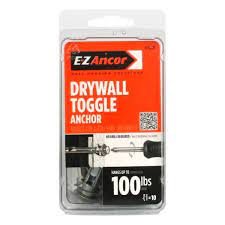 Once you've placed them in the wall, they'll attach to the back. E Z Ancor 100 Lbs Philips Pan Head Heavy Duty Toggle Lockself Drilling Drywall Anchors With Screws 10 Pack 25220 The Home Depot