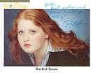 Rachel Snow autograph collection entry at StarTiger - showscan