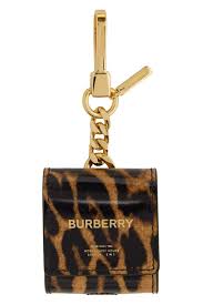 Burberry Black Brown Earphone Keychain Case Ssense In 2020 Burberry Keychain Black And Brown