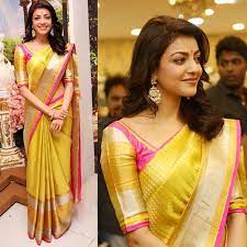 Yellow Kanchipuram Saree Blouse Sleeves Design Blouse Designs Silk Wedding Blouse Designs Saree Blouse Designs Latest