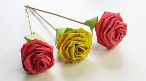 Easy paper flower crafts for preschoolers. How To Make Rose With Paper Strip Quilling Rose Diy Paper Craft Paper Crafts Diy How To Make Rose Paper Quilling For Beginners