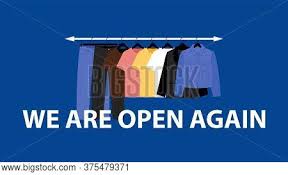The clothes rack from andersen furniture stands simply and elegantly against the wall. We Open Again Clothes Vector Photo Free Trial Bigstock