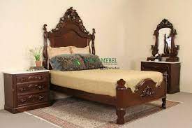 Kamar Set Classic Jati Jepara Perabot Kamar Tidur Ide Kamar Tidur Set Kamar Tidur