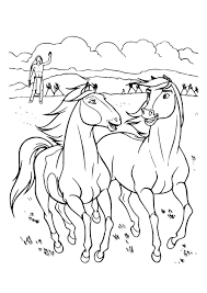 Kostenlose malvorlage pferde pferd beim springreiten zum. Ausmalbilder Spirit 40 Bilder Von Wilde Mustang Zum Drucken