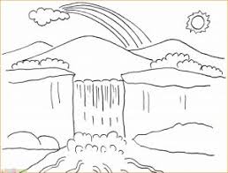 Penggunaan warna untuk mewarnai laut pun tidak harus biru. 120 Sketsa Gambar Pemandangan Alam Bagus Dan Berwarna Marimewarnai Com