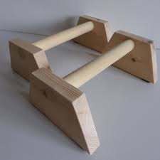 Pair Wood Parallettes Handstand Gymnastics Crossfit Dip Bar Parallel Bar Push Up Push Up Bars Outdoor Pull Up Bar Diy Exercise Equipment