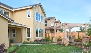 Relaxing Backyard Complete With Pergola In Mountain House Ca Charlene Plan By Richmond American Relaxing Backyard Backyard Richmond American Homes