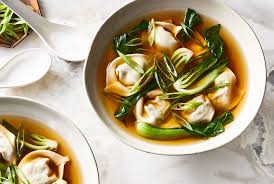 Mushroom Wonton Soup Recipe From Real Simple Magazine Vegetarian Wonton Wonton Soup Recipe Wonton Recipes
