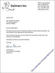 Business Letters Job Search