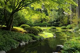 Vancouver's landscape, both natural and constructed, contributes to the region's biodiversity. Bilder Von Vancouver Kanada Nitobe Garden Natur Park Teich Strauch