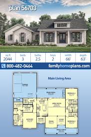 Multi family units, row house plans, town house plans, townhouse plans, town home plans, townhome plans, duplex house plans. Traditional Style House Plan 56703 With 3 Bed 3 Bath 2 Car Garage Family House Plans Country Style House Plans New House Plans
