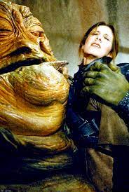 Maybe you would like to learn more about one of these? Jabba The Hutt Makes A Move On Princess Leia From Star Wars Return Of The Jedi Leia Star Wars Star Wars Film Star Wars Episodes