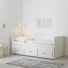 Hemnes هيكل سرير نهاري مع 3 أدراج أبيض 80x200 سم Ikea