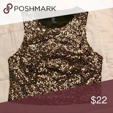 Black And Gold Crop Top Forever 21 Black Gold Crop Top Clothes Design Fashion Forever Fashion Nova Tops
