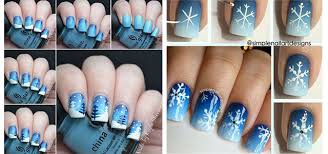 These fun, easy winter nail designs were created by jini lim using essie's winter 2018 collection. Easy Step By Step Winter Nail Art Tutorials For Beginners Learners 2015 Girlshue
