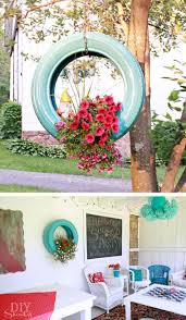 J'essaie au maximum de faire de la recup' et de donner une seconde vie aux objets ! Idees Deco Pour La Maison Et Le Jardin A L Aide De Pneus Auto Design Feria
