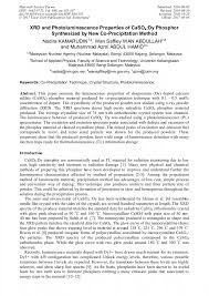 102c, tingkat 1, jalan tengku embong fatimah, 20200 kuala terengganu, terengganu darul iman. Xrd And Photoluminescence Properties Of Caso4 Dy Phosphor Synthesized By New Co Precipitation Method Scientific Net