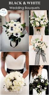 Black And White Bouquets Knotsvilla Wedding Ideas Canada Wedding Blog Black And White Wedding Theme White Wedding Bouquets Black White Wedding