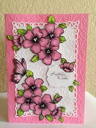 Birth Month Flower Grow Kit Canada Pink And White Birthday Card By Kae Flower Cards Elegant Cards Paper Flowers