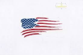Download American Flag Distressed Creative Fabrica In 2020 Patriotic Embroidery Embroidery Designs Embroidery SVG Cut Files