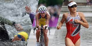 Both use the same distances of 1.5 km, 40 km, and 10 km. Ironman Triathlon Summer Olympics Sports Olympic Games
