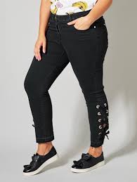 Jogginghose mit schlitz in schwarz menge. Jeans Fur Damen In Grossen Grossen Online Happy Size